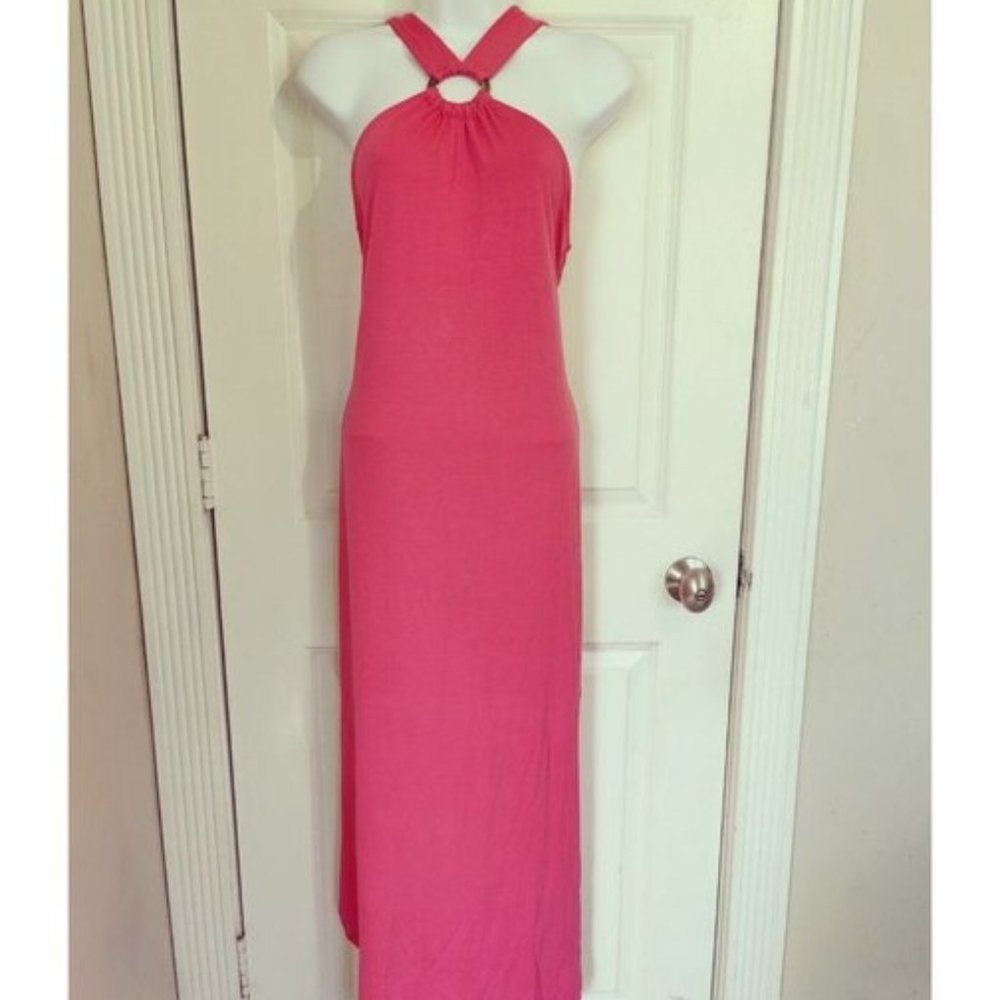 Raspberry Pink O-Ring Style Tank Dress M NWOT